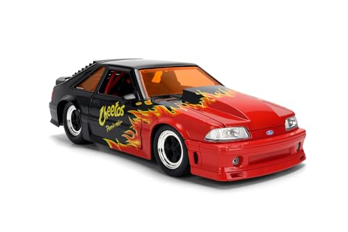 Jada Flamin’ Hot Cheetos 1989 Ford Mustang 1:24 Die-Cast miniatura 4