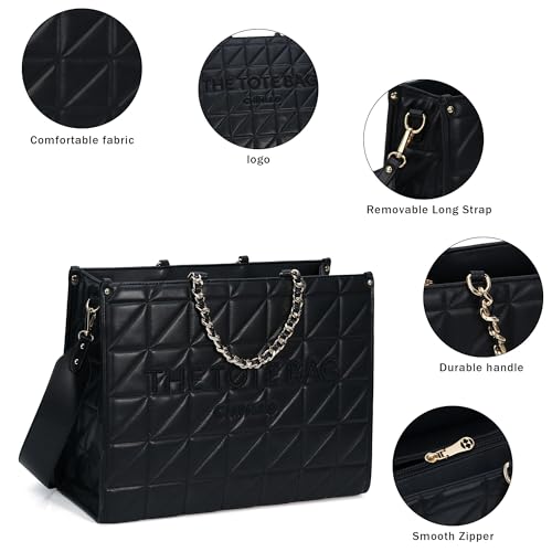 Image of Chinllo Laptop Tote Bag for Women Top Handle Satchel Purse and Handbags Work Compartment with Shoulder Strap