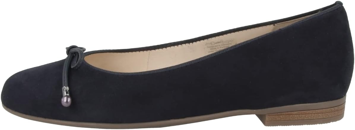 ara Women's Ballet Flat, Blue, 9.5
