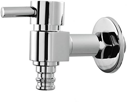 Hanghans Faucet Full Copper Casting Outdoor/Garden/Washing Machine/Bath Tub Tap Faucet,Chrome (garden faucet)