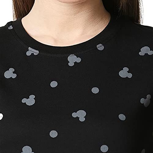 Image of Bewakoof Women's All Over Printed 100% Cotton T-Shirt - Regular Fit, Round Neck, Half Sleeves