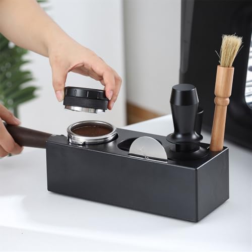 Tamper à expresso et distributeur de café avec support de station de tassage - 3