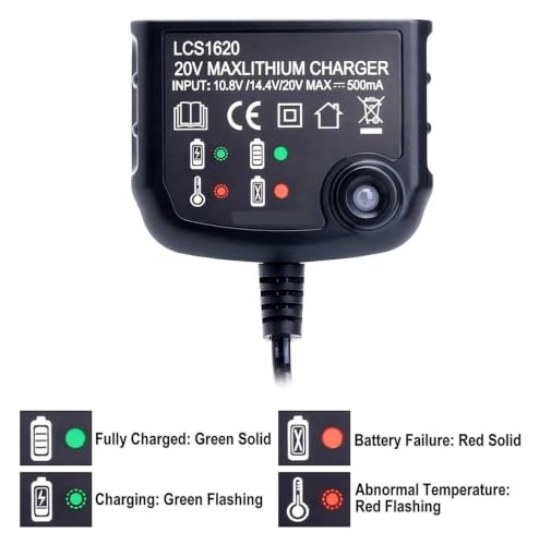 Chargeur de batterie compatible Black Decker 20V LBXR20 LB20 LBX4020 - 6