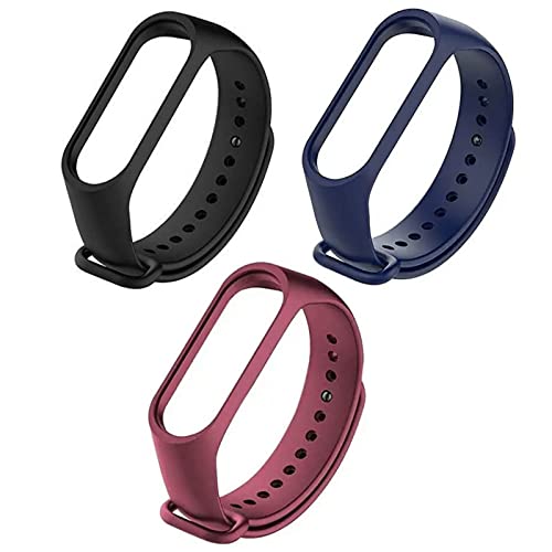 Inefable® Mi Band 3 & 4 Strap Band Wristband Strap Compatible with Mi Band M3 & M4 Original Device Not Included |