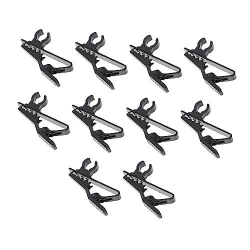 Toddmomy 10Pcs Lavalier Microphone Clip Durable Collar Clips for Mic Holders for Stage Ktv and Office Use Practical Accessories for Easy Attachment