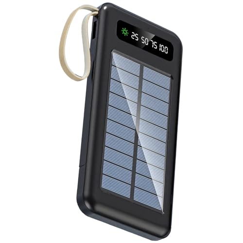 Cargador de gran capacidad para exteriores con linterna e indicador LED para acampadas