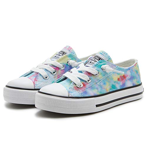 Weestep Toddler Little Kid Boys And Girls Classic Cotton Slip On Sneakers(9 Toddler, Tie Dye) #TOP7