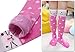 POEATEZO 3-12 Years Girls Knee High Socks Kids Funny Animal Pattern Warm Cotton Long Tall Boot Socks 6 Pairs (Cute Animals-B)