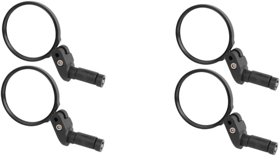 POPETPOP 4pcs Adjustable Bike Mirrors Handlebar Rearview Mirrors for Easy Install Safe Viewing Fits Handlebar