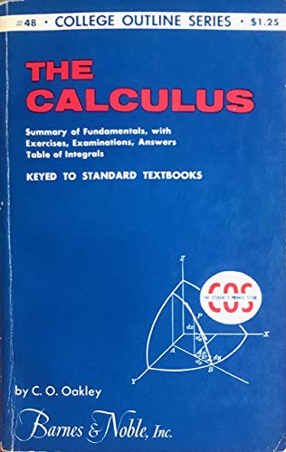 The Calculus (College Outline Series) B000H5NFJQ Book Cover