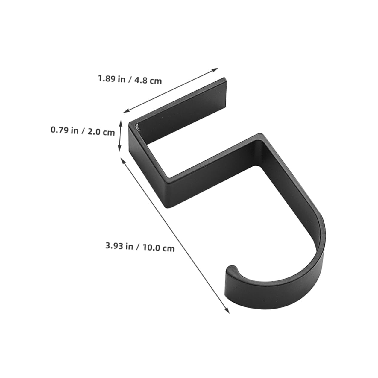 PRETYZOOM 2pcs Aluminum Alloy Desk Schoolbag Hook Purse Hanger Holder for Table Multi-Function Storage Hook