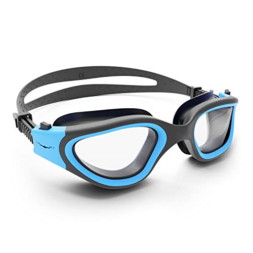 AqtivAqua Swimming Goggles Adult and Kids Goggles Kids 6-14 Men Women Swim Children Boys Girls DX-H (Blue frame, Blue case - Image 2