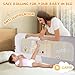 Abdtech Bed Guard Rail for Toddlers - 60 inches Lift Foldable Toddler Bed Rails for Kids - Safety Baby Bed Rail Guard with Reinforced - Great Fit for Kids Twin Double, Full Size, Queen, King Size Bed