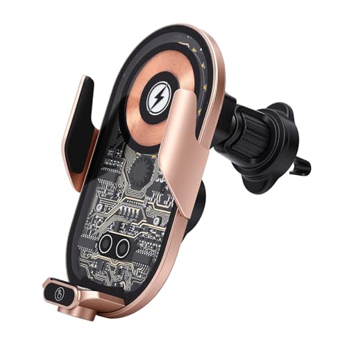 Cargador inalámbrico para coche de 66W rápido magnético inteligente con sujeción automática