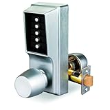 Kaba 1011-26D-41 Cylindrical Pushbutton Knob Nko Us26D, Satin Chrome