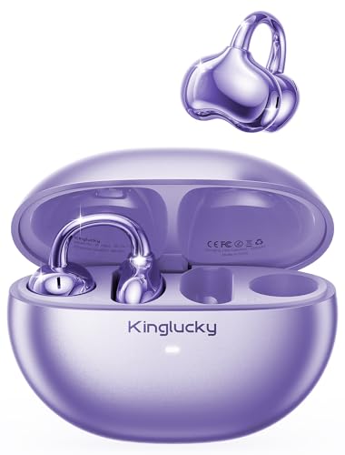 Kinglucky Upgraded Clip-On Earbuds Comfortable fit...