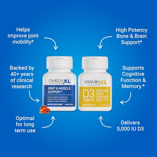 image for OmegaXL Joint Support Supplement - Natural Muscle/Immune Support, 60 S