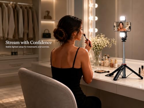 Trípode para selfie C13D con soporte desmontable para iPhone Android y cámaras GoPro 3