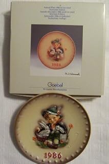 HTF--1986 Goebel Hummel Annual Plate in Original Box -- Mint Condition by M I Hummel