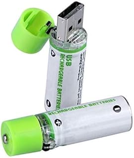 بطاريات AA قابلة لإعادة الشحن بواسطة USB 1450 مللي أمبير في الساعة تدوم طويلًا - قطعتين، 1.2 فولت
