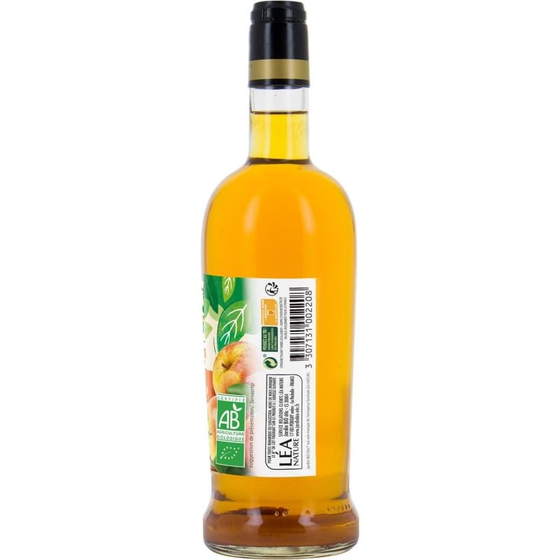 Vinaigre de Cidre Bio 75 cl: Pressé Pur, Certifié Bio, Saveur Authentique - Jardin Bio Étic - Le Lot De 3