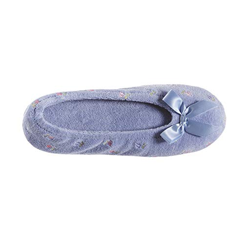 Image of isotoner Women's Embroidered Terry Ballerina Slippers