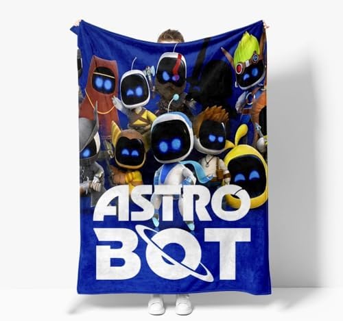 Astro Bot Blanket Printing Flannel Blankets Soft Nap Warm Blanket
