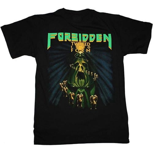 Photo de Forbidden Twisted Into Form Thrash Band T-Shirt Mens Black Unisex Tees Shirt 3XL