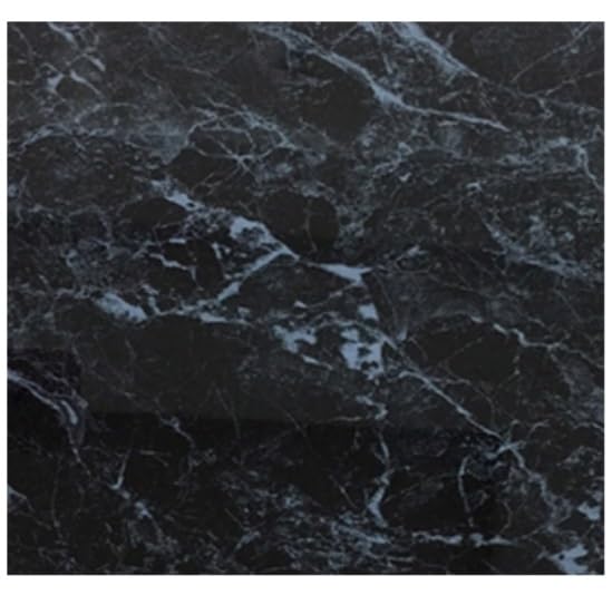 12 PVC Bathroom Cladding Shower Wall Panels White Black Grey Sparkle & Marble Colours (Black Marble Gloss 12 Pack)