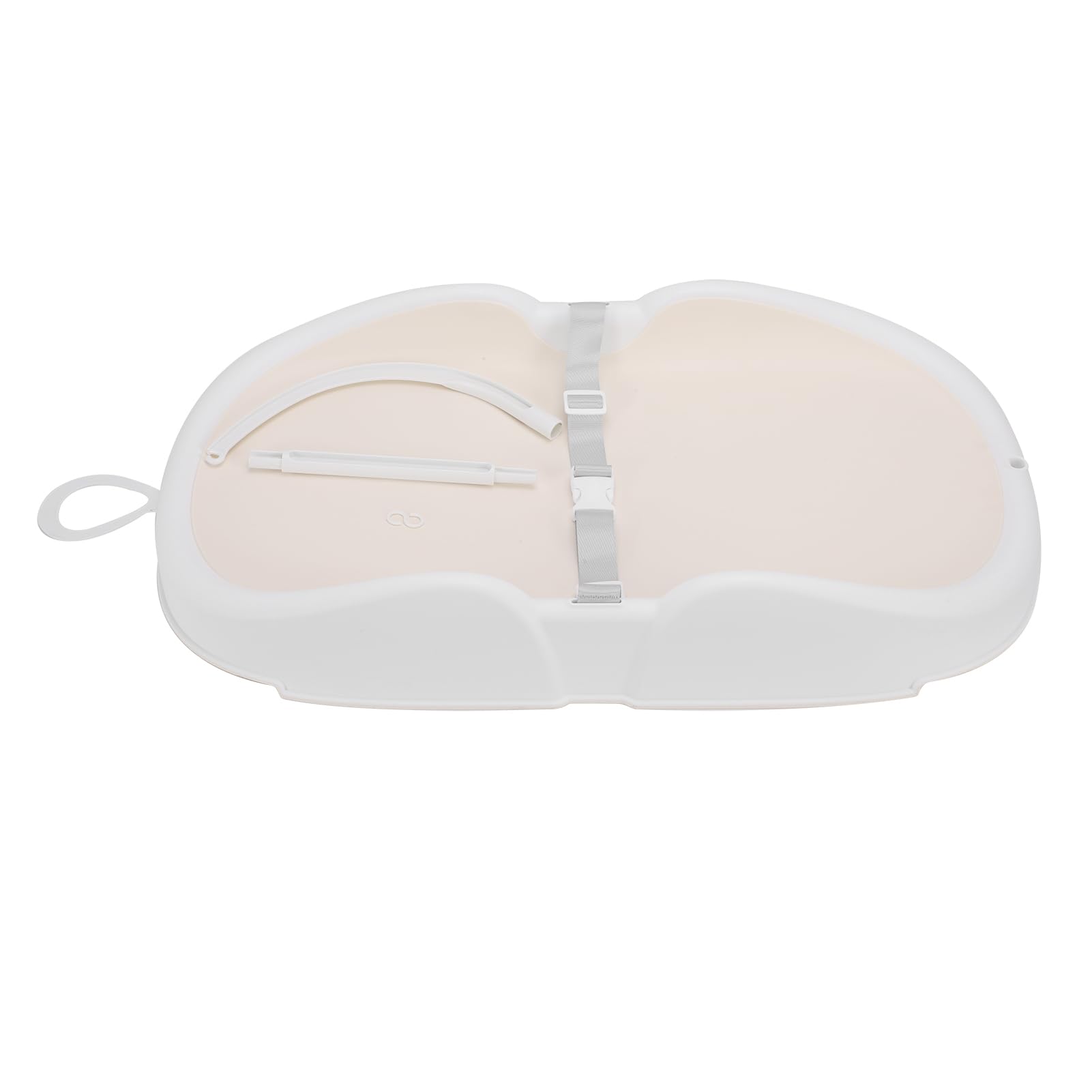 Materassino fasciatoio ergonomico per neonati, soluzione di cura pratica, comfort per bambini piccoli (Beige)