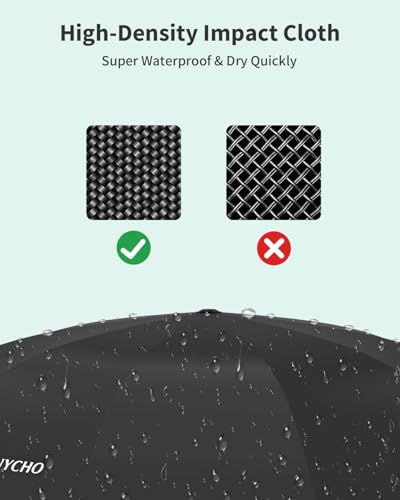 Image of ANYCHO Reverse Umbrella 3 Fold Durable 10 Bones Design, Compact Umbrella for Men & Women, Windproof Umbrellas for Rain, Perfect for Travel and Everyday Use