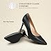 DREAM PAIRS Women's High Heels Pump Closed Pointed Toe Slip On Stiletto Dress Shoes Fashion Wedding Bridal Work Office Comfortable Pumps Shoes,Size 8,Black-Pu,SDPU25095W