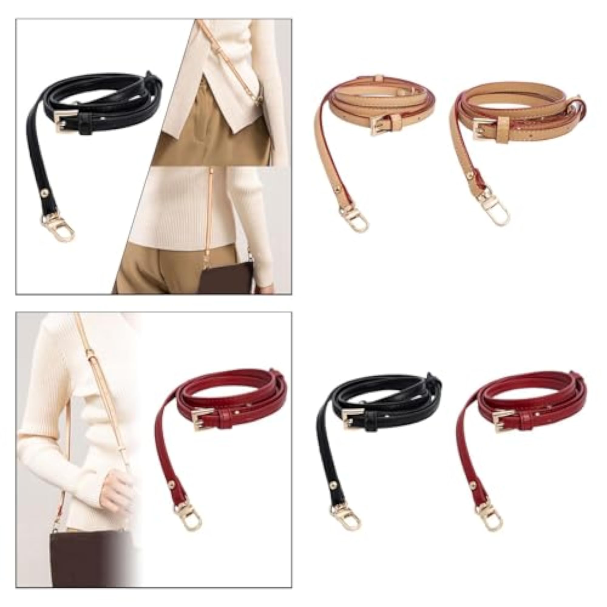 Trendy PU Leather Shoulder Bag Strap for Modification