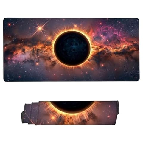 Podkładka pod mysz do gier, 1500x800x3mm duża podkładka pod mysz gwiaździste niebo podkładka pod mysz pod mysz, podkładka pod mysz z krawędziami, antypoślizgowa gumowa podstawa ZH-298