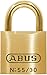 ABUS 55MB/30 Solid Brass Padlock Keyed Alike - Brass Shackle
