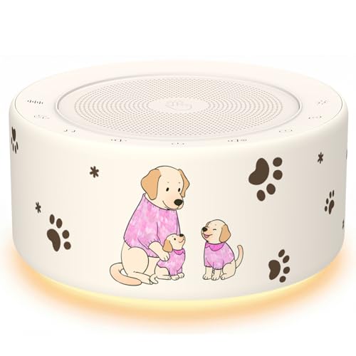 Image of Kipcush White Noise Machine for Baby & Adults, Sleep Sound Machine with 30 Soothing Sounds, 8-Color Night Light, Memory Function, White Noise for Sleeping, Nursery, Office, Travel, Relaxation