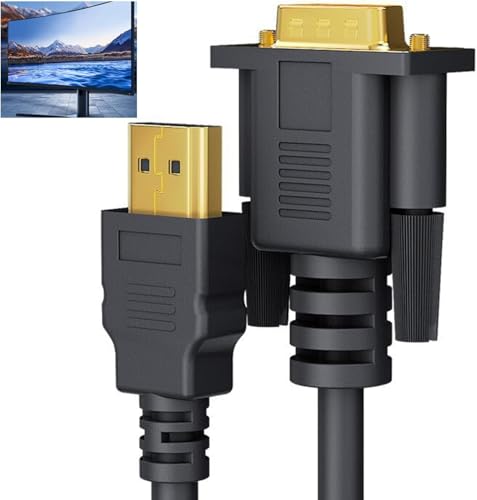 HDMI VGA ϊP[u 1080P HDMIIX to VGAIXϊA_v^ 1.8MP[u RlN^[ ] Rs[^[/fXNgbv/m[gp\R/PC/j^[/vWFN^[/HDTV/ChromebookARaspberry