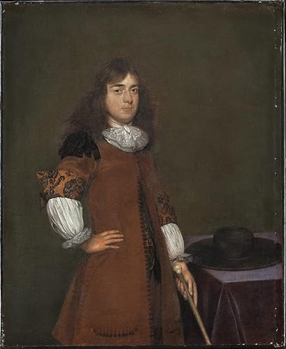 Lienzo decorativo de Gerard Ter Borch con acabado artístico premium para pared, 60x90cm