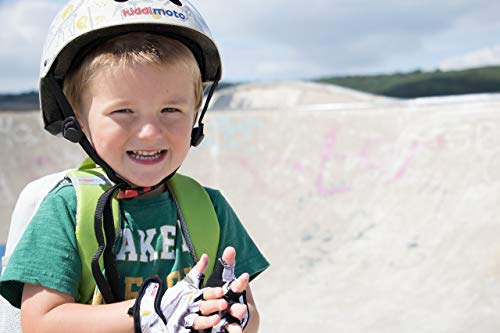 KIDDIMOTO-Gants-Velo-pour-Enfant-de-2-a-8-Ans-Parfaits-pour-Les-Sports-de-Plein-air-Le-Cyclisme-la-Trottinette-Flammes-Moyen-4-8-Ans