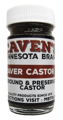 Cavens Beaver Castor (Ground) Lure Ingredients 1 Ounce Jar