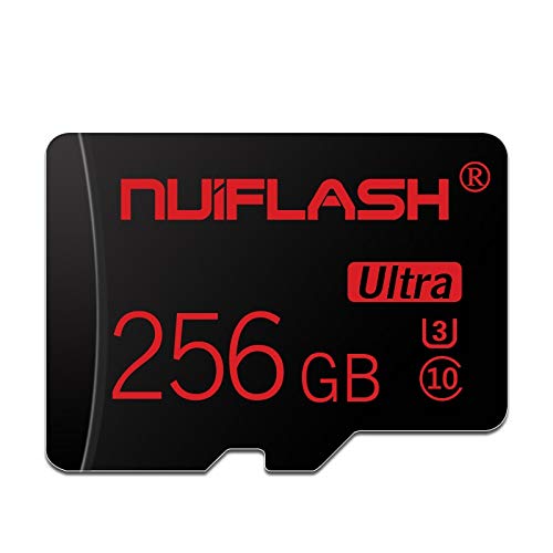256 Go Carte Micro SD 256 Go Carte mémoire Micro SD 256 Go avec Adaptateur de Carte SD Carte TF (Haute Vitesse Classe 10) pour téléphone, Tableau de Bord, Surveillance, caméra Cover