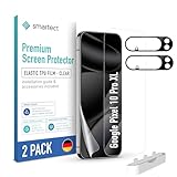 smartect TPU Schutzfolie [2 + 2 Stück] kompatibel mit Google Pixel 10 Pro XL, DISPLAY + KAMERA, Bedeckt das ganze Bildschirm, Displayschutz Blasenfrei, Bildschirmschutzfolie Anti Fingerabdruck