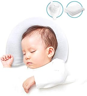 SOULEC Baby Flat Head Pillow Bundle - CPC Certified Safe