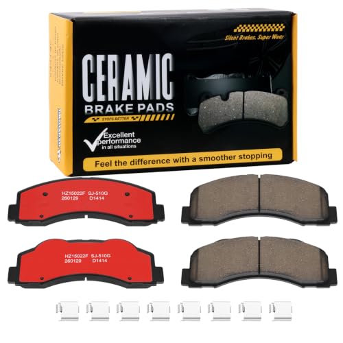 Image of D1414 Front Ceramic Brake Pads Kit Fit For Ford Expedition 2010-2021, For Ford F-150 2010-2020, For Lincoln Navigator 2011-2021