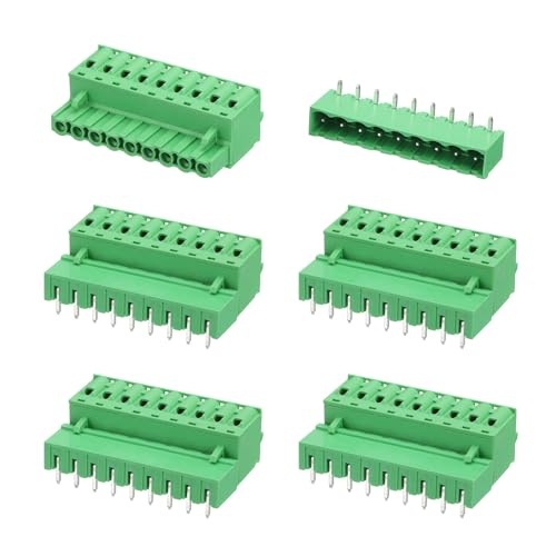 Conectores de bloque de terminales de 9 pines de 5,08 mm sin soldadura para placas PCB de 28-10 AWG