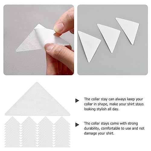 SOIMISS 150Pcs Colarinho De Camisa Sem Ondulação Suporta Colarinho Fica Camisa Adesiva Fica Suporte
