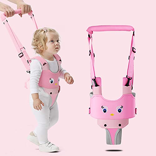 Owlike Toddler Leash For Walking Adjustable Safety Harnesses With Lock Baby Shoulder Straps Belt Stand Up Helper For Unisex Kids 7-24 Month,Pink #TOP1