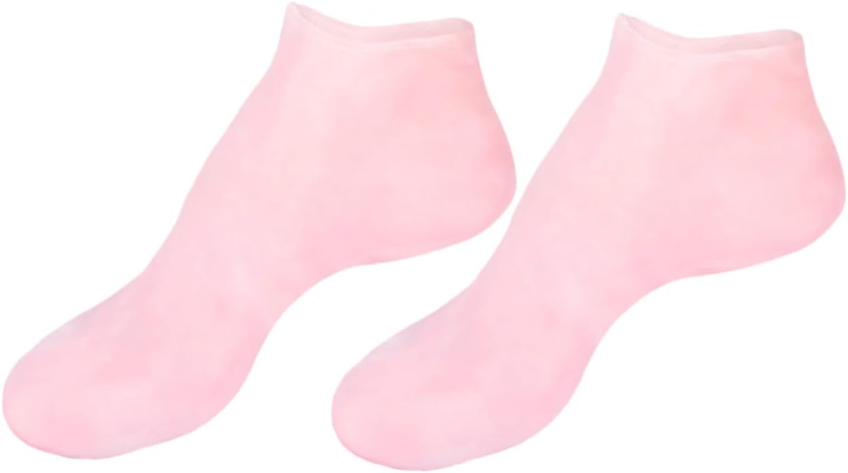 Moisturizing Foot Socks for Women, 1 Pair M (35-37), Pink Anti-Cracking Rejuvenate Socks Sole Care, Nourishing Treatment for Dry, Cracked Feet and Calluses