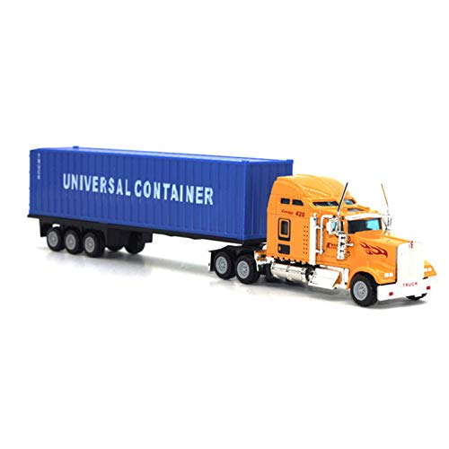 1/65 Alloy Diecast Container Truck Model Toy, Engineering Vehicle For Kids #TOP25