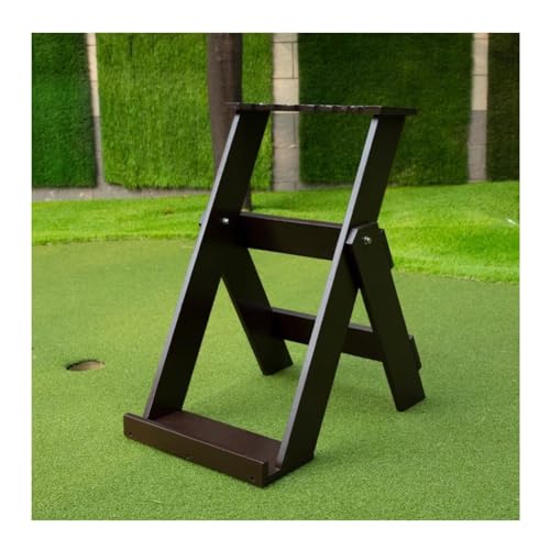 Rygcrud Golf Stand Holder & Bag Rack, 7 Clubs Wooden Storage Organizer Rack for Garage Indoor, Extra Clubs Display